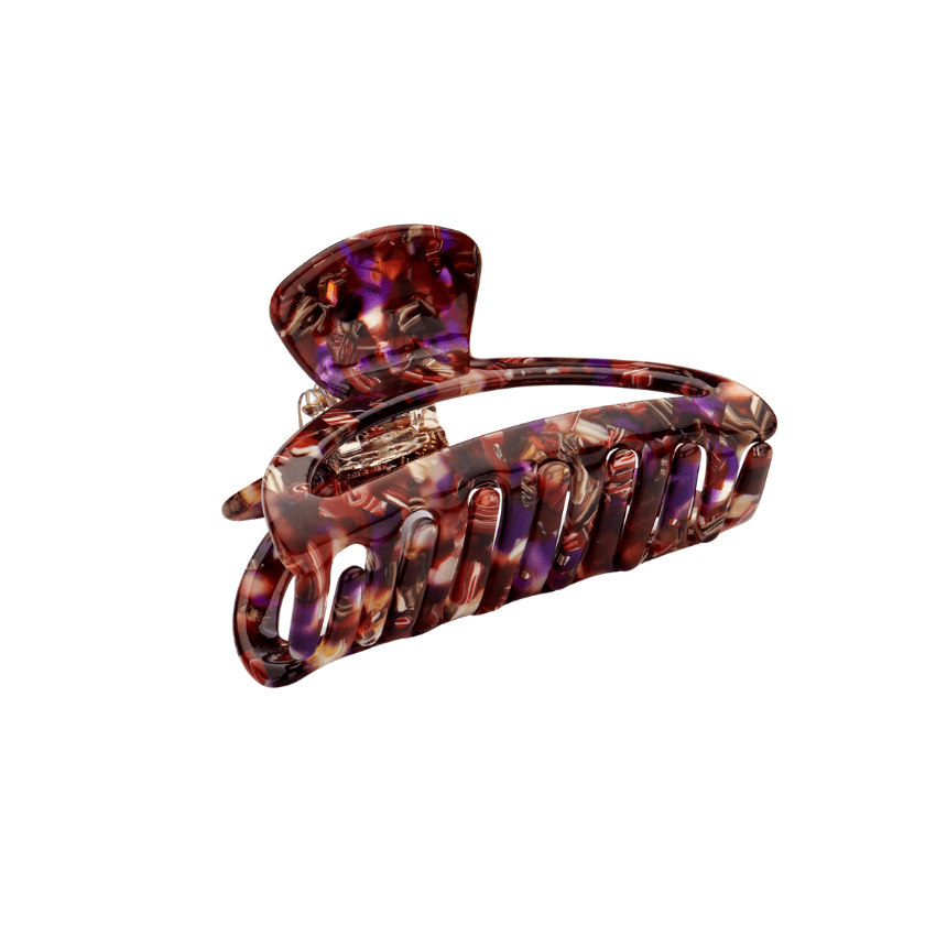 Haarklem Purple Brown Marble Round