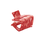 Haarklem Recht Klein Coral Red Pearlscent