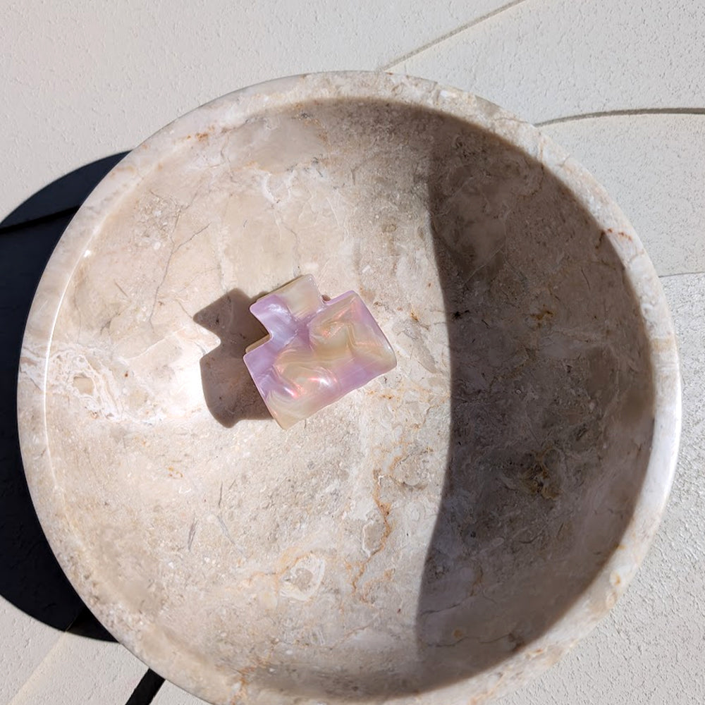 Haarklem Small Vierkant Rosé Cloud
