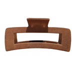Haarklem Velvet Camel Brown voorkant - Mae Lilly