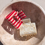 Haarklem Vierkant Red Velvet Stripe