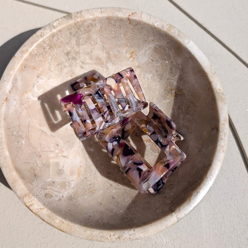 Haarklem Vierkant Blueberry Confetti