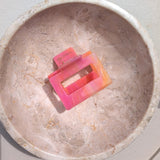 Haarklem Vierkant Neon Sorbet