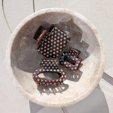 Haarklem Vierkant Sweet Chocolate Dots
