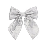 🎁 Haarstrik Bow Party Zilverkleurig (100% off)