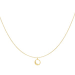Half Moon Stones Ketting Goudkleurig - 925 silver