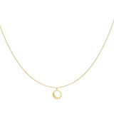Half Moon Stones Ketting Goudkleurig - 925 silver