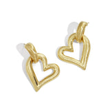 Heartbeat Hoops Oorbellen Goudkleurig