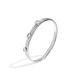 Heartline Bangle Armband Zilverkleurig - Mae Lilly