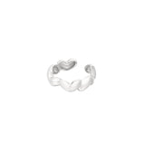 Hearts Around Ring Zilverkleurig