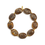 Honey Brown Armband Goudkleurig