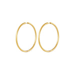 Hoops Medium Thick Oorbellen Goudkleurig