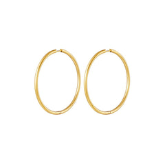 Hoops Medium Thick Oorbellen Goudkleurig