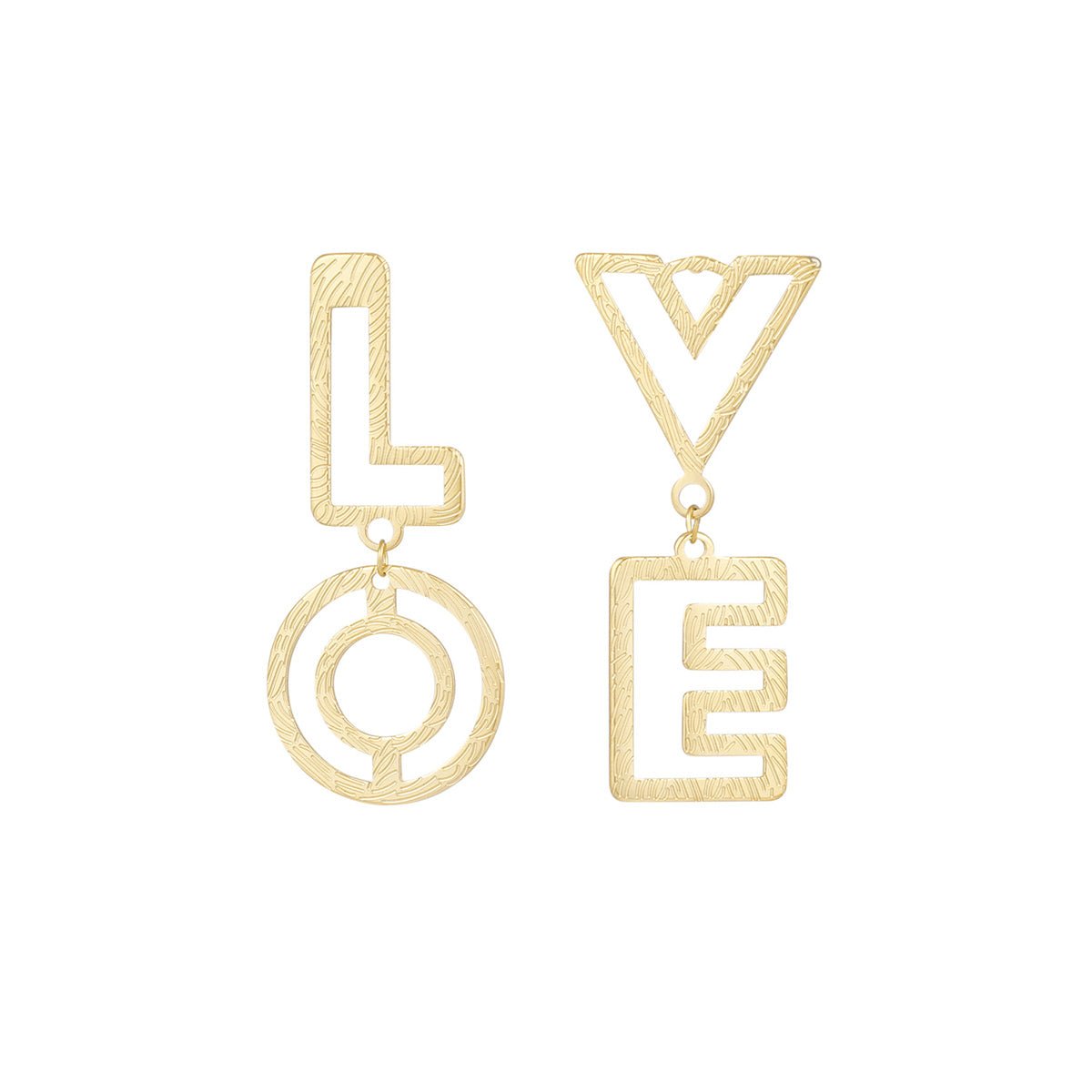 It's All About LOVE Oorbellen Goudkleurig