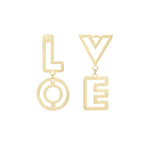 It's All About LOVE Oorbellen Goudkleurig