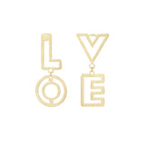 It's All About LOVE Oorbellen Goudkleurig