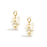 Ivory Blossom Oorbellen Goudkleurig