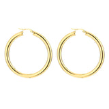 Thick Shiny Hoops Oorbellen Goudkleurig