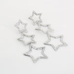 Party Stars Oorbellen Zilverkleurig