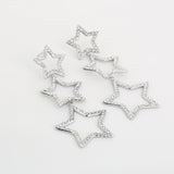 Party Stars Oorbellen Zilverkleurig