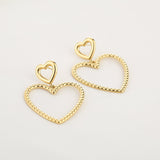 Love is All Around Earrings Gold
