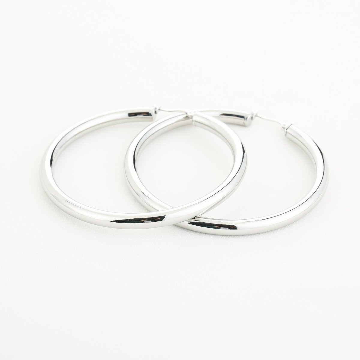 Luxury Hoops Oorbellen Zilverkleurig