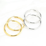 Luxury Hoops Oorbellen Zilverkleurig