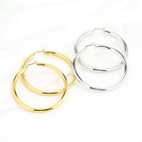 Luxury Hoops Oorbellen Zilverkleurig