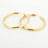 Luxury Hoops Oorbellen Goudkleurig