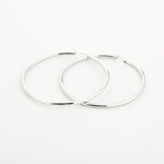 Luxury Shiny Hoops Oorbellen Zilverkleurig