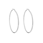 Luxury Shiny Hoops Oorbellen Zilverkleurig