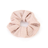 Blush Glow Ribbed Scrunchie