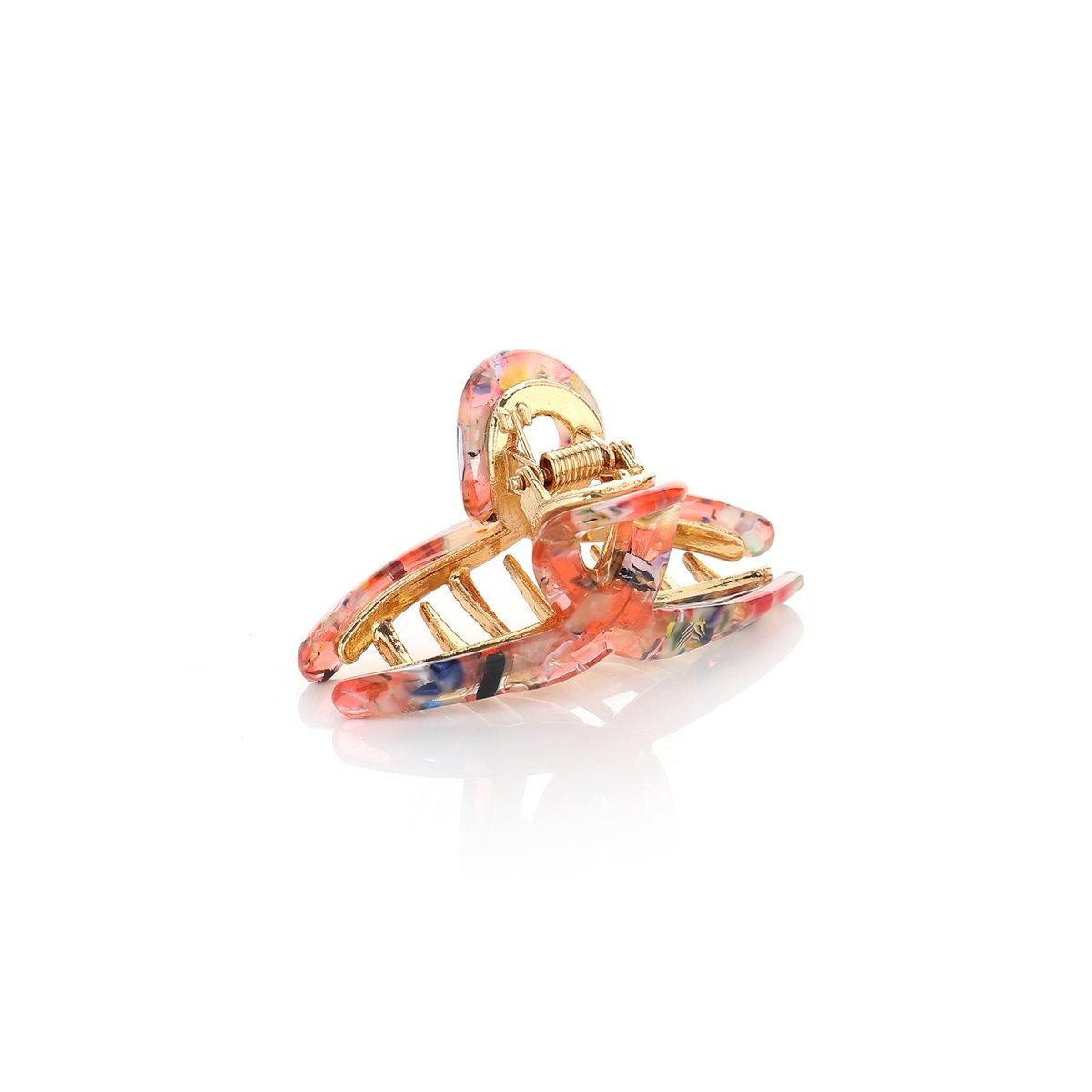 Haarklem Elegant Swirl Goudkleurig Multicolored Small