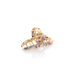 Haarklem Elegant Swirl Goudkleurig Floral Small