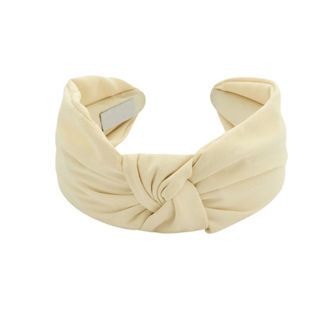 Haarband Soft Satin Look Crème