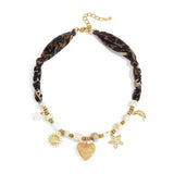 Leopard & Charms Ketting Goudkleurig