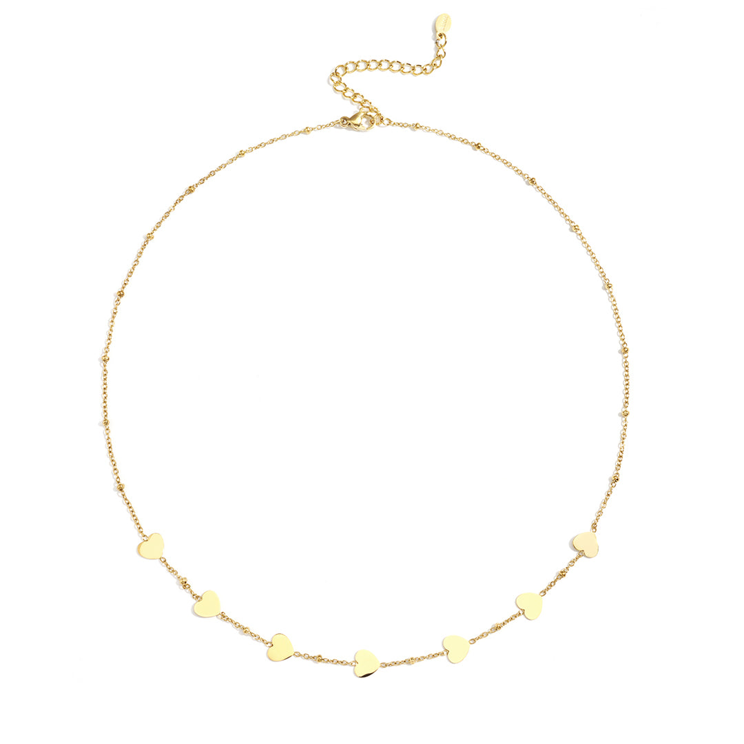 Little Love Chain Ketting Goudkleurig voorkant - Mae Lilly