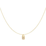 Lock Stones Ketting Goudkleurig - 925 silver