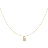 Lock Stones Ketting Goudkleurig - 925 silver