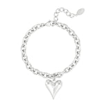 Love Rules Armband Zilverkleurig
