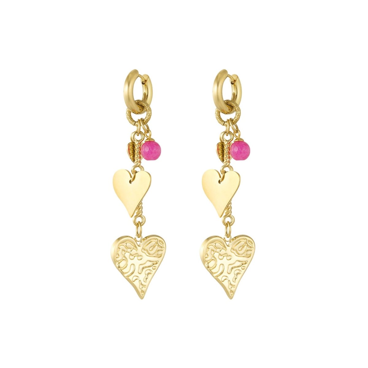 Love Signature Oorbellen Goudkleurig
