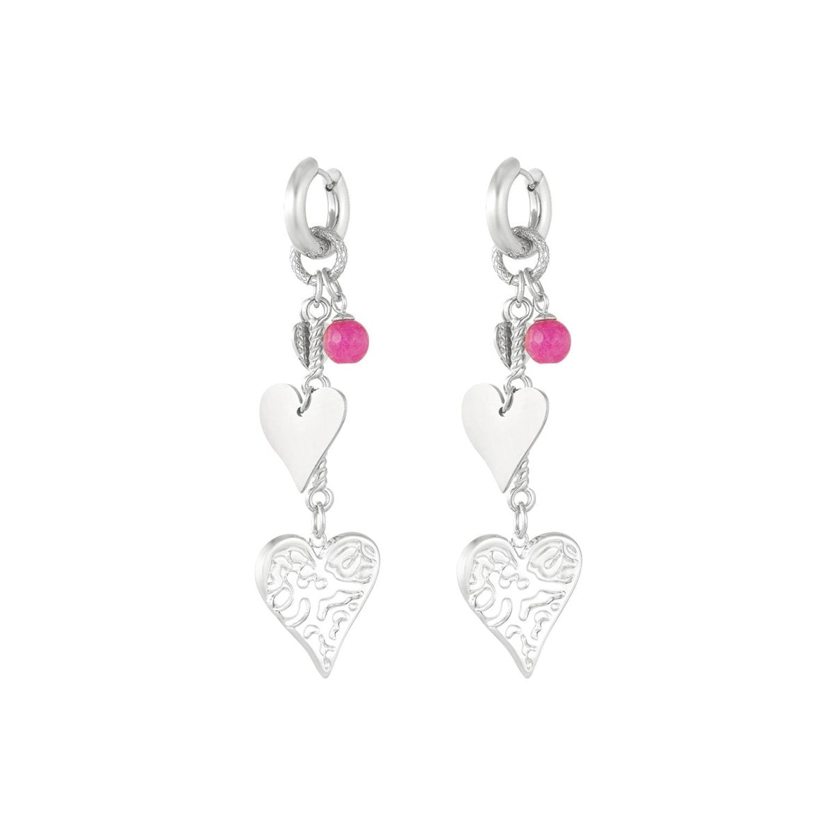 Love Signature Oorbellen Zilverkleurig