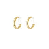 Luminous Hoop Clip Oorbellen Goudkleurig