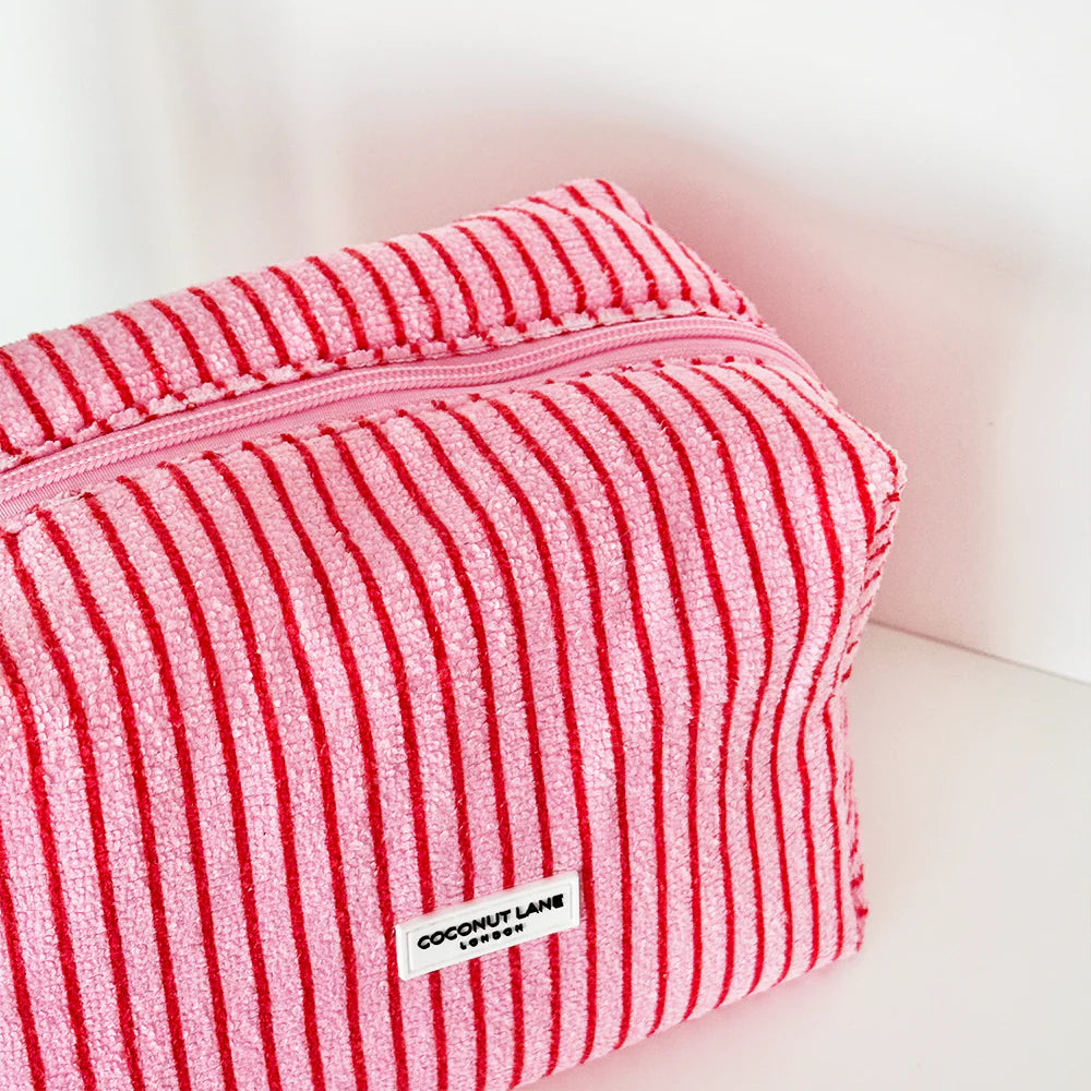 Make-up Tas Cherry Stripes verpakking - Mae Lilly