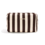Make-up Tas Mocha Stripe – afbeelding 1 | Mae Lilly