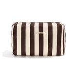 Make-up Tas Mocha Stripe