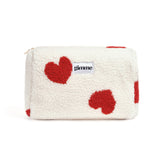 Make-up Tas Teddy Beige & Red Hearts