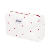 Make - up Bag Hearts White
