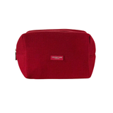 Make-up Tas Waffle Burgundy voorkant - Mae Lilly