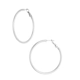 Medium Basic Circle Oorbellen Zilverkleurig